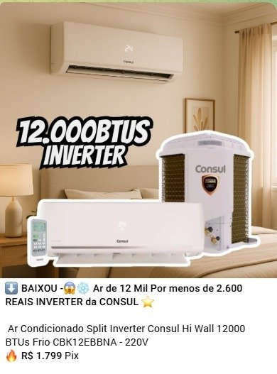 Ar Condicionado Consul Inverter 12000 BTUs