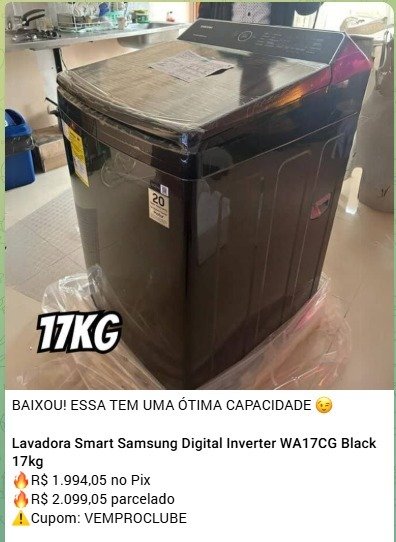 Lavadora Samsung Digital Inverter 17kg